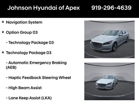 Used 2016 Hyundai Genesis 3.8 w/ Option Group 04 image 6