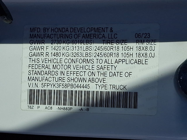 Used 2023 Honda Ridgeline RTL image 29