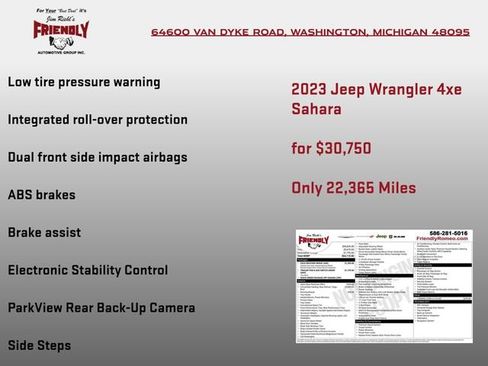 Used 2023 Jeep Wrangler Unlimited Sahara w/ Cold Weather Group AWD/4WD image 7
