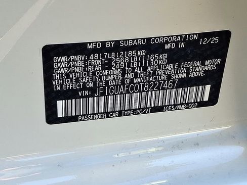 New 2026 Subaru Impreza 2.0i Sport image 23