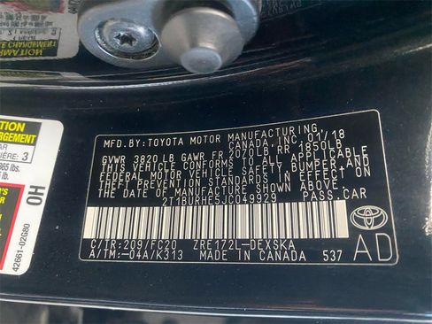 Used 2018 Toyota Corolla SE image 13