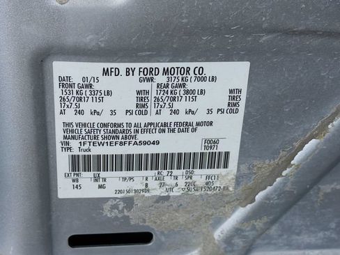 Used 2015 Ford F150 XLT AWD/4WD image 30