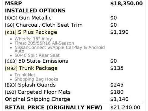 Used 2024 Nissan Versa S w/ S Plus Package image 4