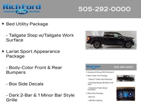 Certified 2023 Ford F150 Lariat w/ Max Trailer Tow Package AWD/4WD image 85