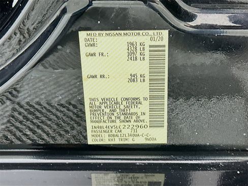 Certified 2020 Nissan Altima 2.5 SL image 32