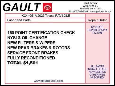 Certified 2023 Toyota RAV4 XLE w/ Convenience Package AWD/4WD image 2