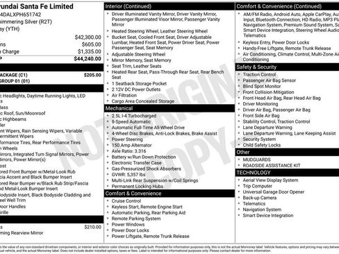 Used 2023 Hyundai Santa Fe Limited w/ Cargo Package image 5