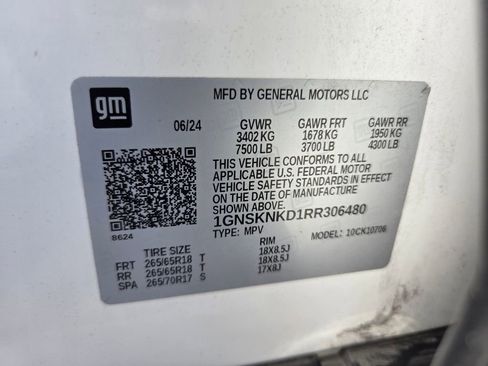 Certified 2024 Chevrolet Tahoe LT AWD/4WD image 20