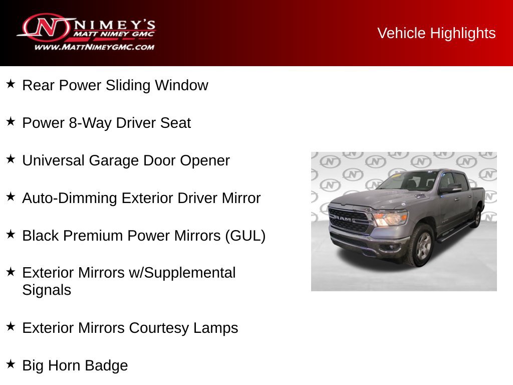 Used 2022 RAM 1500 Big Horn AWD/4WD image 11