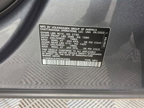 Used 2022 Volkswagen Atlas SE image 9