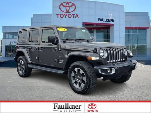 Used 2021 Jeep Wrangler Unlimited Sahara AWD/4WD image 1