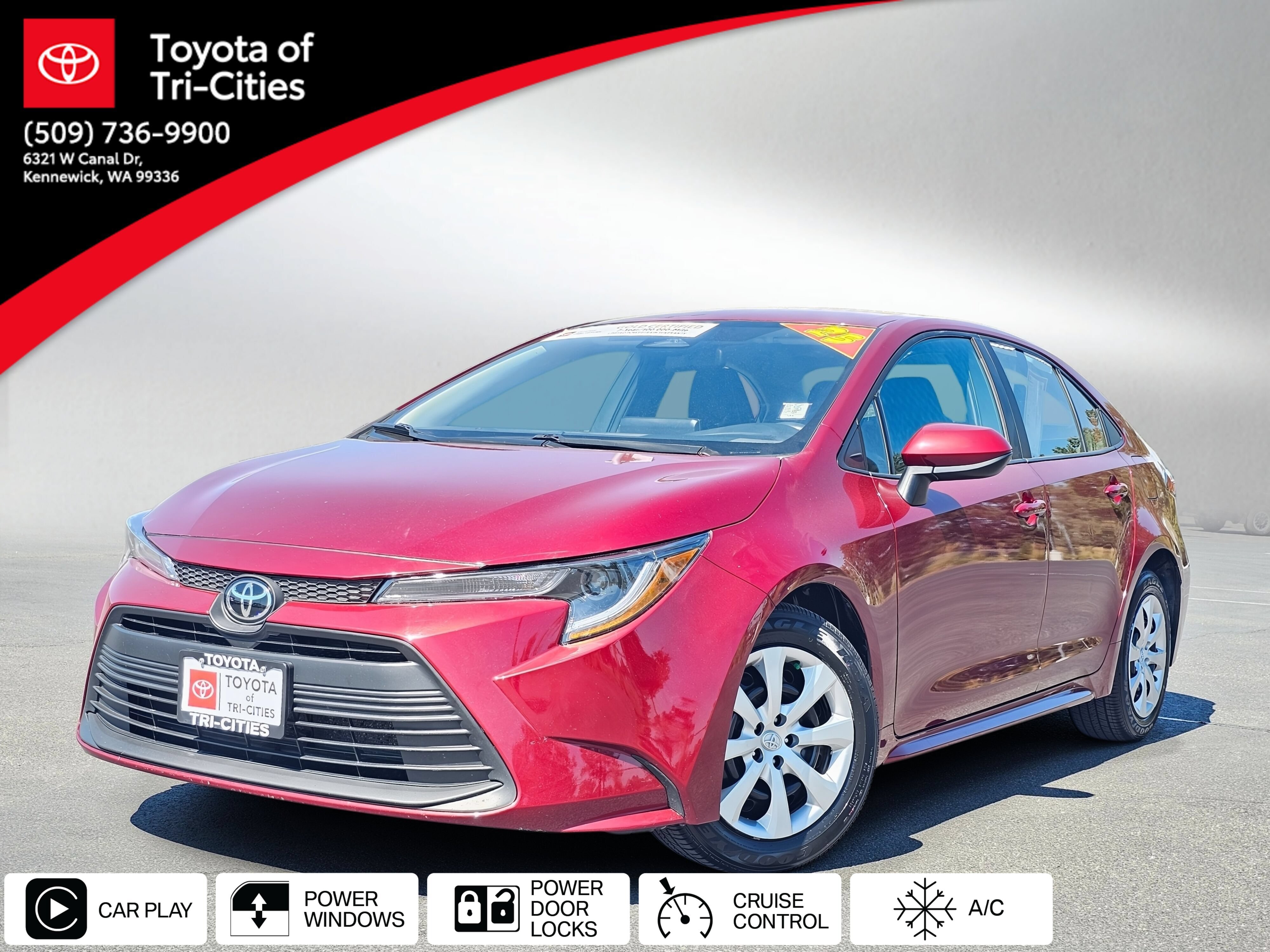 Certified 2025 Toyota Corolla LE FWD image 2