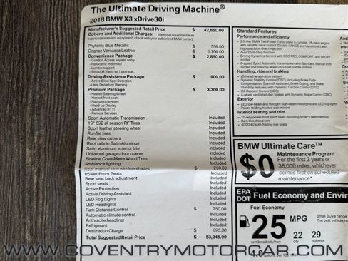 Used 2018 BMW X3 xDrive30i image 3