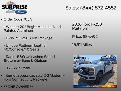 Used 2026 Ford F250 Platinum AWD/4WD image 13