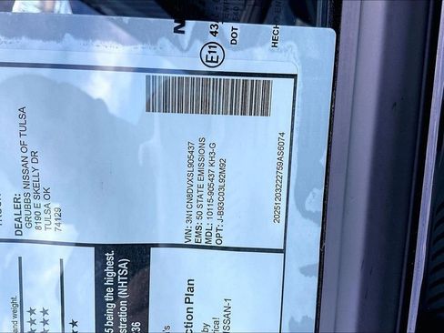 New 2025 Nissan Versa S w/ Trunk Package FWD image 42