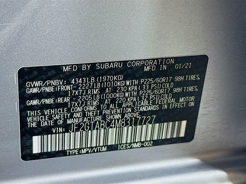 Used 2021 Subaru Crosstrek 2.0i AWD/4WD image 38