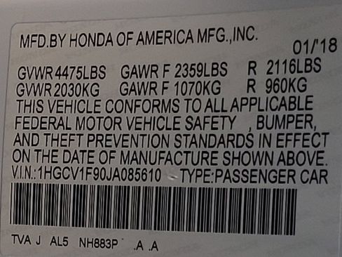 Used 2018 Honda Accord Touring image 33