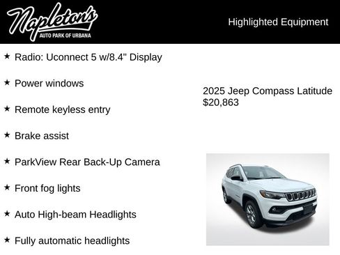 Used 2025 Jeep Compass Latitude image 3