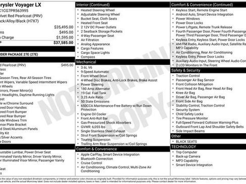 Used 2023 Chrysler Voyager LX image 2