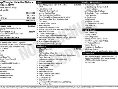 Used 2017 Jeep Wrangler Unlimited Sahara w/ Dual Top Group image 6