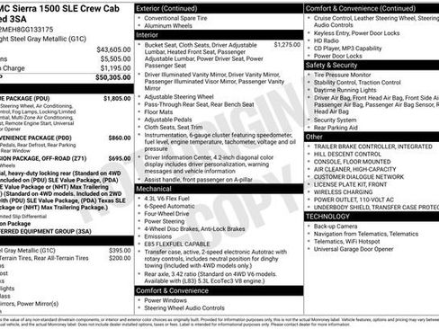 Used 2016 GMC Sierra 1500 SLE w/ SLE Value Package image 43