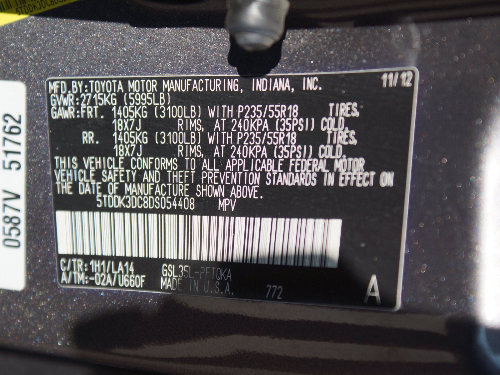 Used 2013 Toyota Sienna Limited w/ Premium Pkg AWD/4WD image 24