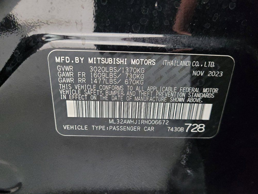 Used 2024 Mitsubishi Mirage SE FWD image 33