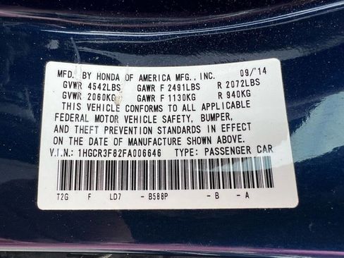 Used 2015 Honda Accord EX-L image 36