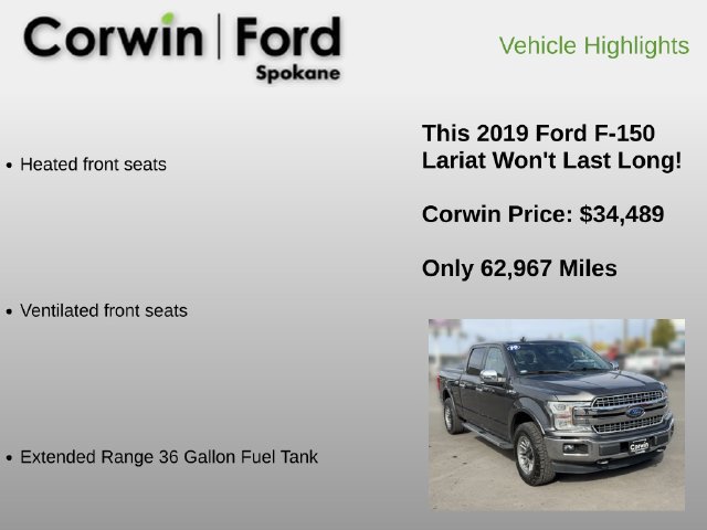 Used 2019 Ford F150 Lariat w/ Equipment Group 502A Luxury AWD/4WD image 36