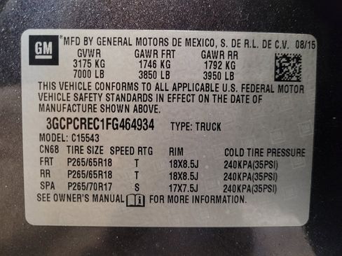 Used 2015 Chevrolet Silverado 1500 LT w/ All Star Edition RWD image 33
