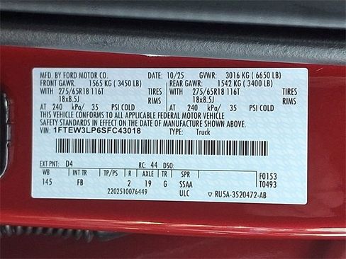 New 2025 Ford F150 XLT w/ Equipment Group 302A MID image 18