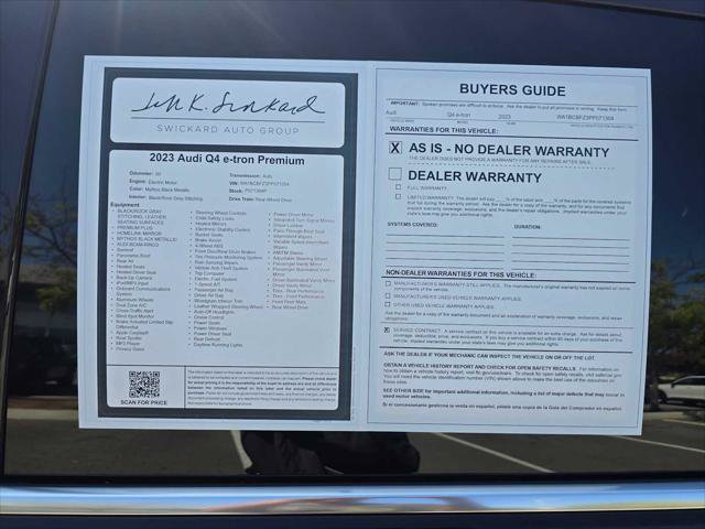 Used 2023 Audi Q4 e-tron Premium Plus w/ Premium Plus RWD image 17