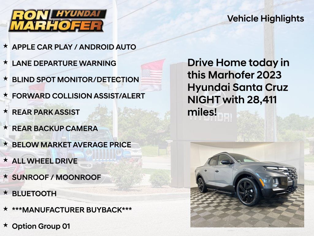 Used 2023 Hyundai Santa Cruz Night AWD/4WD image 15