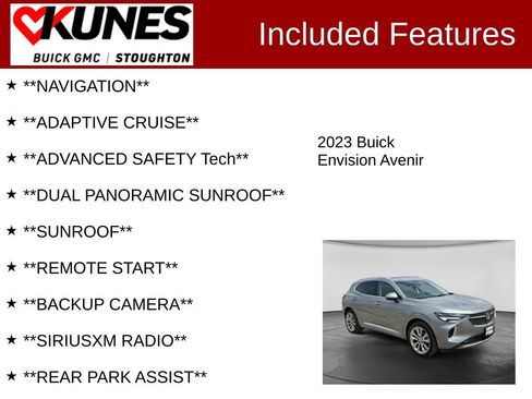Used 2023 Buick Envision Avenir AWD/4WD image 2