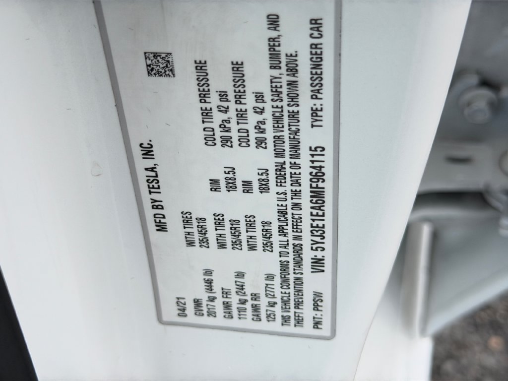 Used 2021 Tesla Model 3 Standard Range Plus RWD image 29