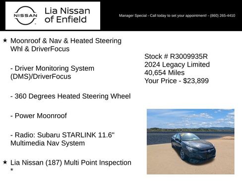Used 2024 Subaru Legacy Limited AWD/4WD image 5