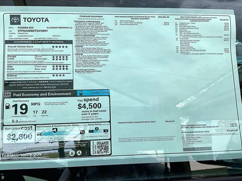 New 2026 Toyota Tundra Platinum AWD/4WD image 20