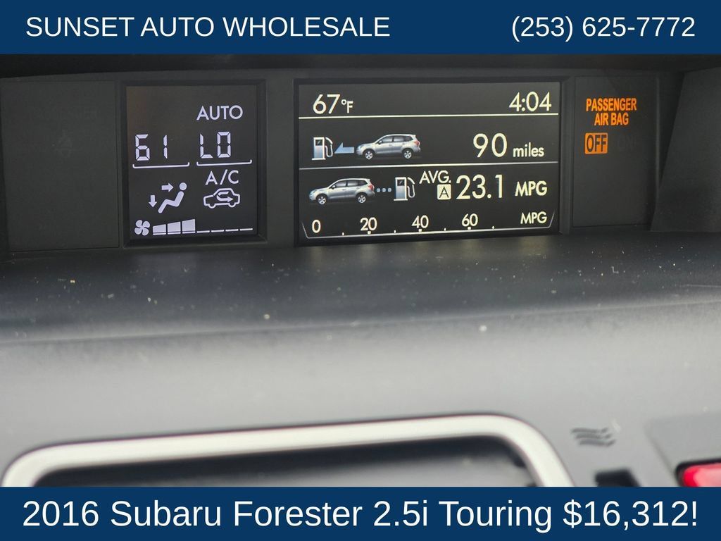 Used 2016 Subaru Forester 2.5i Touring w/ Eyesight & Navigation System AWD/4WD image 38