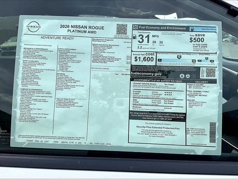 New 2026 Nissan Rogue Platinum image 19