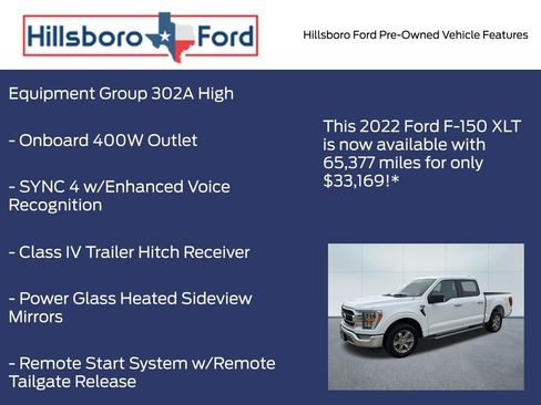 Used 2022 Ford F150 XLT w/ Equipment Group 302A High RWD image 3
