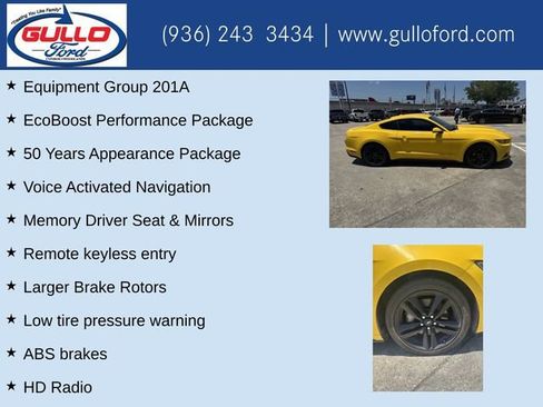 Used 2015 Ford Mustang Premium w/ Ecoboost Performance Package RWD image 10