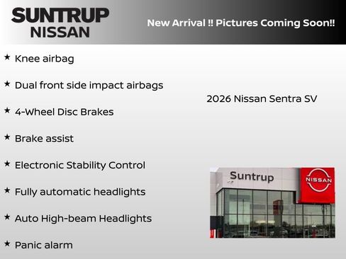 New 2026 Nissan Sentra SV w/ SV Convenience Package FWD image 6
