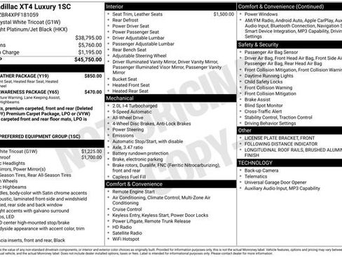 Certified 2023 Cadillac XT4 Luxury w/ Cold Weather Package image 41