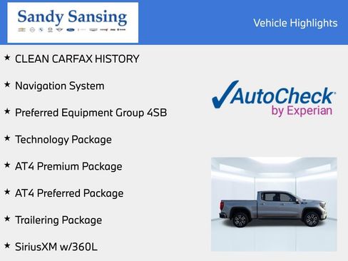 Used 2024 GMC Sierra 1500 AT4 w/ Technology Package image 12