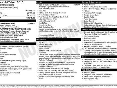 Used 2016 Chevrolet Tahoe LS w/ All-Season Package AWD/4WD image 2