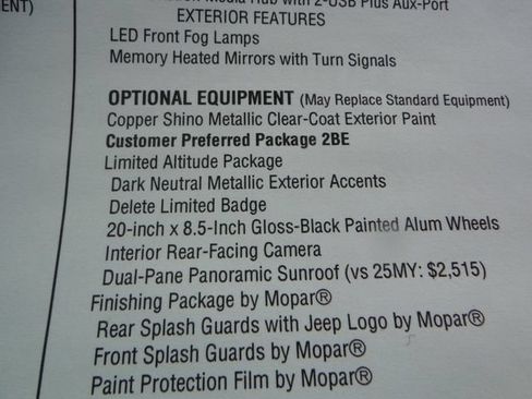 New 2026 Jeep Grand Cherokee L Limited w/ Limited Altitude Package AWD/4WD image 52