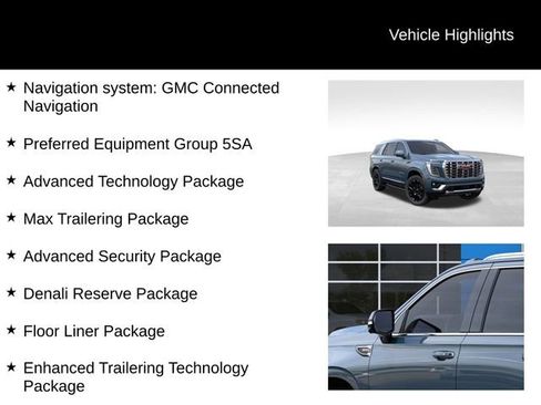 New 2026 GMC Yukon Denali w/ Denali Reserve Package AWD/4WD image 8