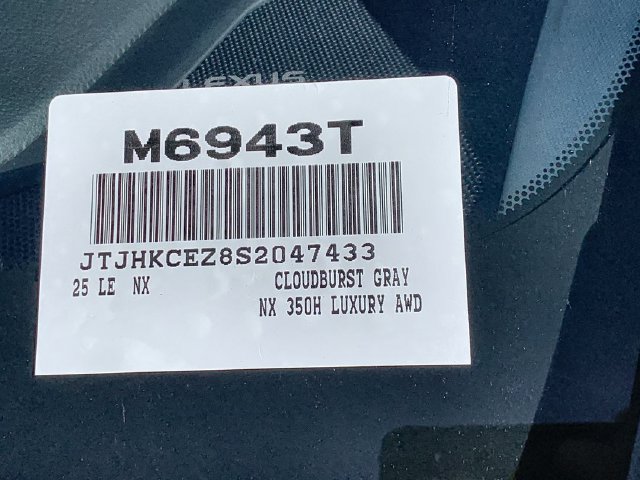 Used 2025 Lexus NX 350h AWD w/ Cold Area Package image 47