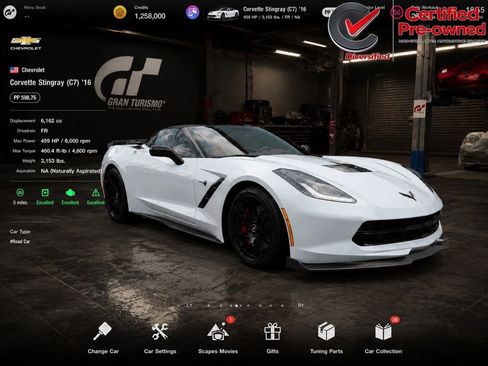 Used 2016 Chevrolet Corvette Stingray Coupe w/ 3LT Preferred Equipment Group RWD image 1