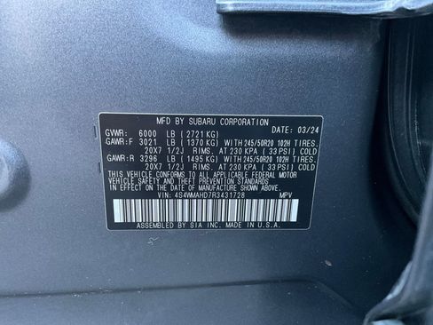 Certified 2024 Subaru Ascent Onyx Edition image 35